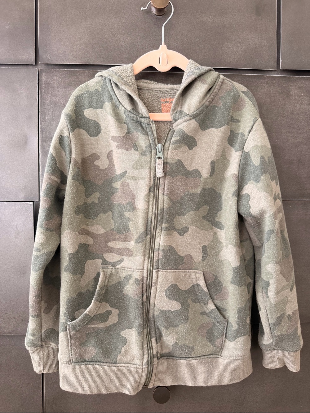 Cat & Jack Kids Camo Zip Hoodie XS 4/5